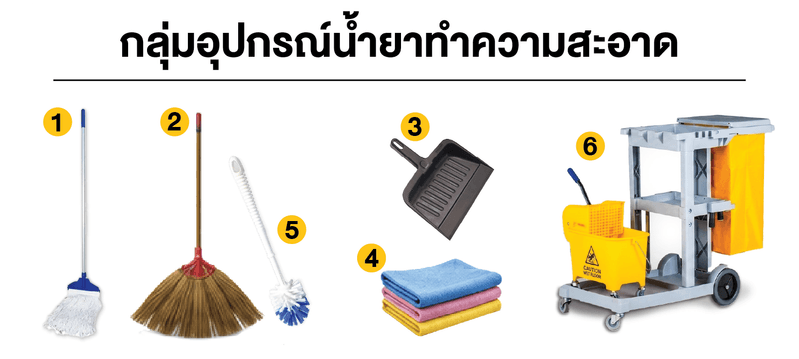 ภาพสินค้า — กลุ่มอุปกรณ์น้ำยาทำความสะอาด
