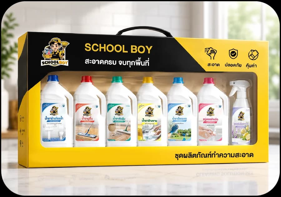 ชุดผลิตภัณฑ์น้ำยาทำความสะอาด Set 1